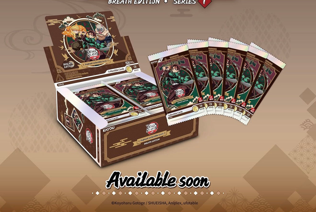 Demon Slayer: Kimetsu no Yaiba Infinity Castle Movie Daybreak Breath Edition 001-NA Collectible Card Display of 20 Packs