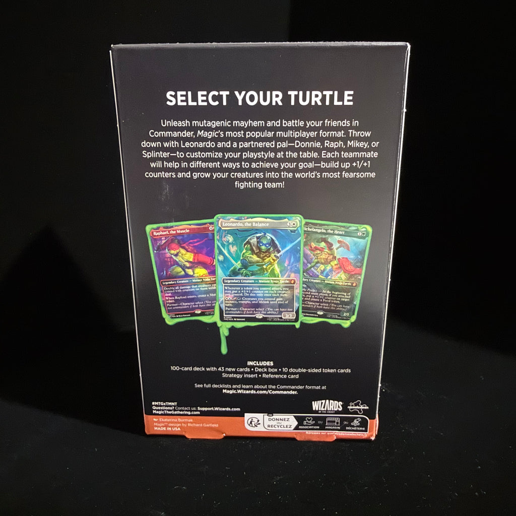 Magic: The Gathering Teenage Mutant Ninja Turtles Commander Deck | 100 Cards | Sealed MTG