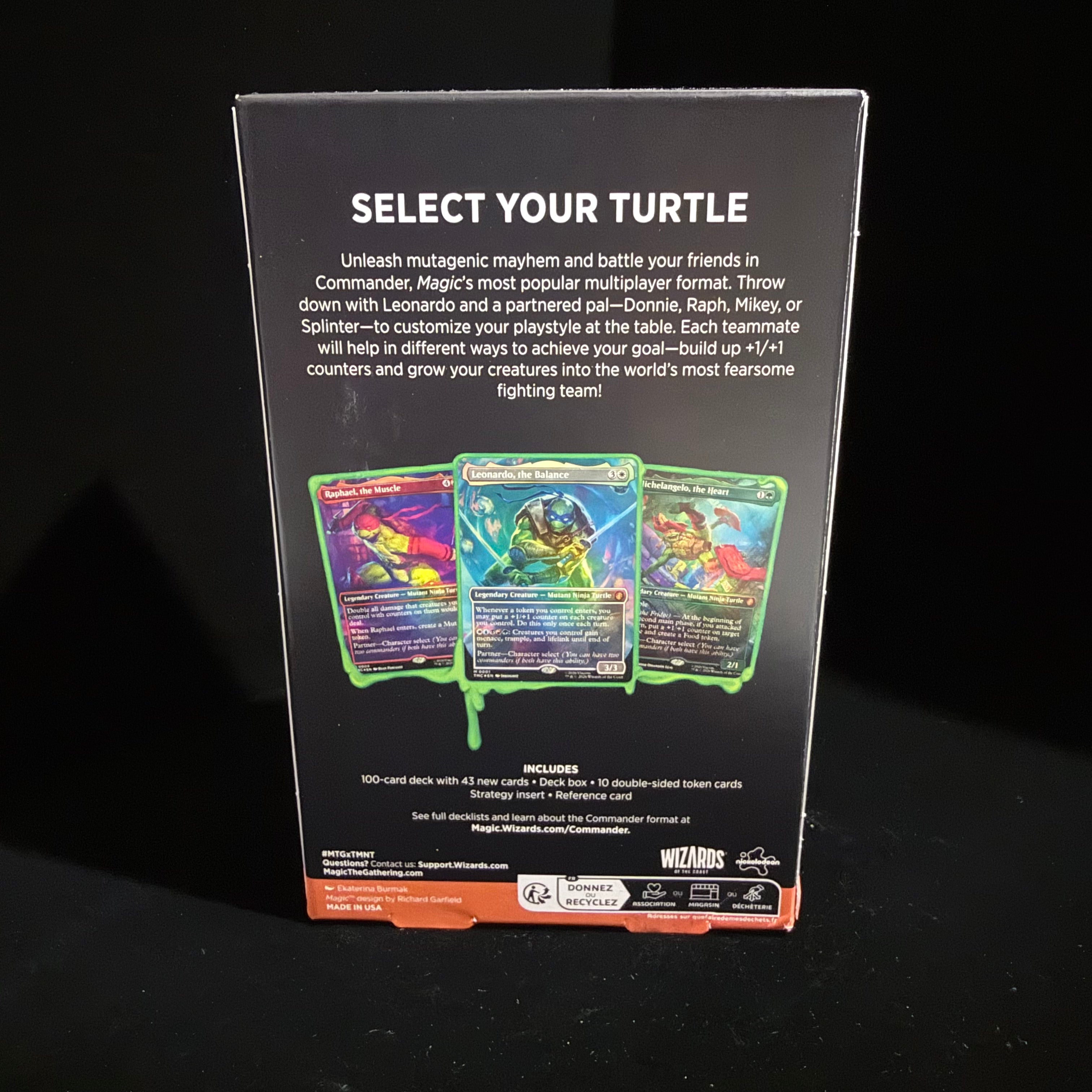 Magic: The Gathering Teenage Mutant Ninja Turtles Commander Deck | 100 Cards | Sealed MTG