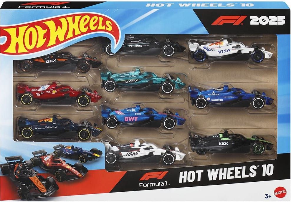 Hot Wheels Formula 1 Vehicle 10-Pack