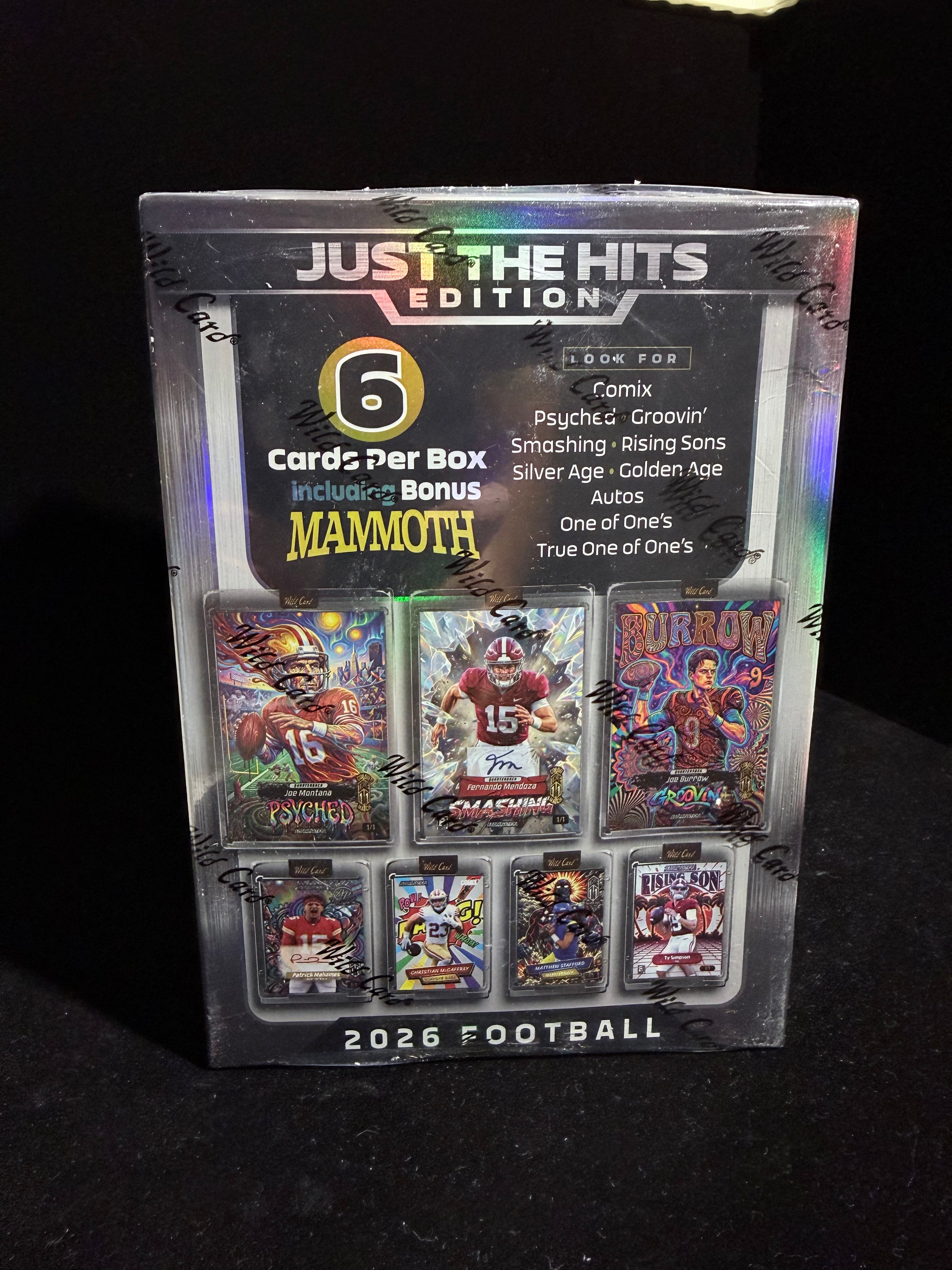 2026 WILD CARD JUST THE HITS "ALUMINATION" FOOTBALL