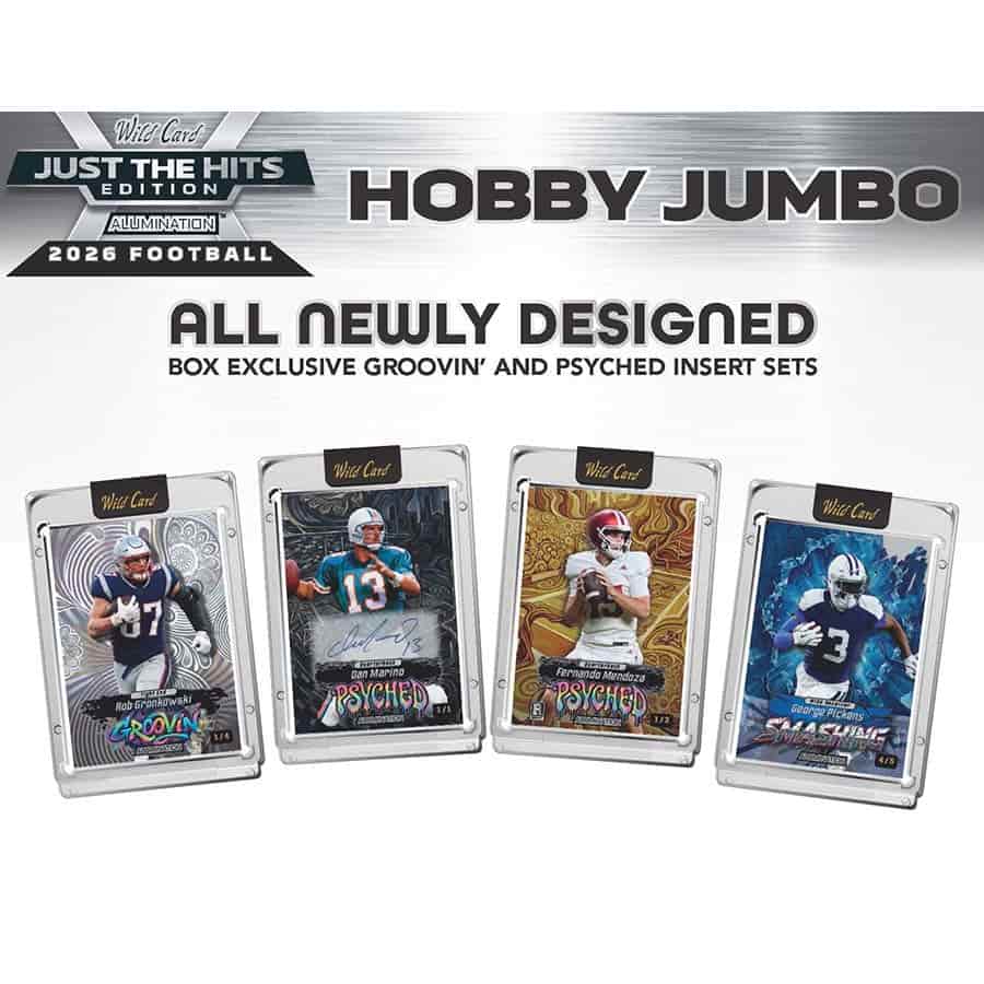 2026 WILD CARD JUST THE HITS "ALUMINATION" FOOTBALL