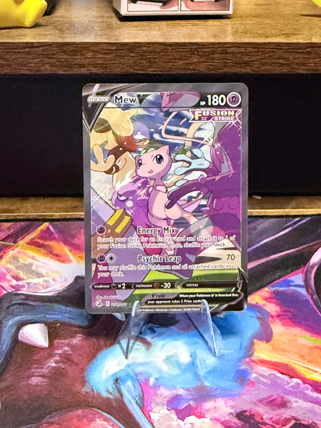 Pokémon TCG Mew V 113/264 Fusion Strike Ultra Rare Holo Near Mint