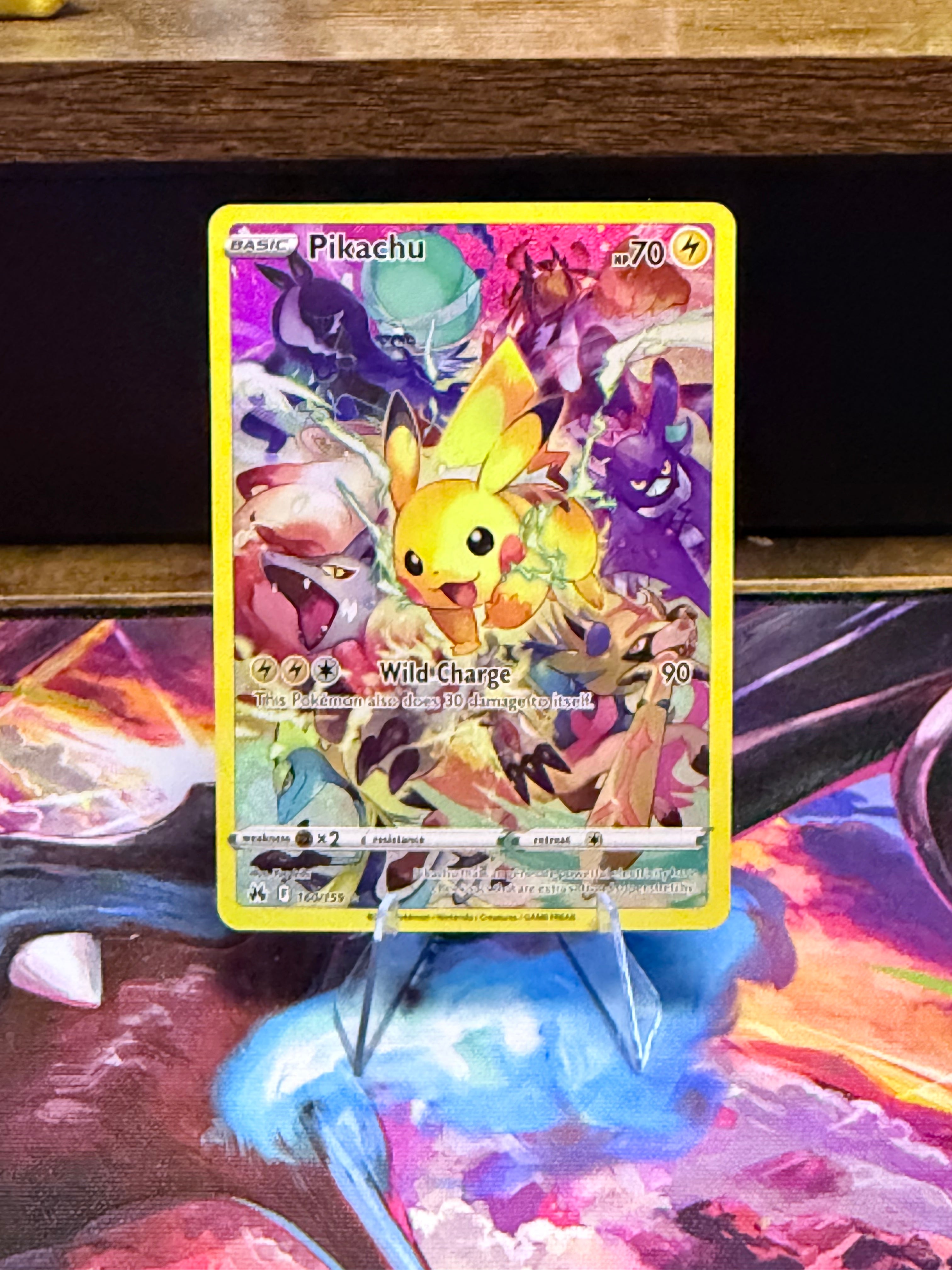 Pikachu 160/159 Crown Zenith Galarian Gallery Secret Rare Pokémon Card Near Mint