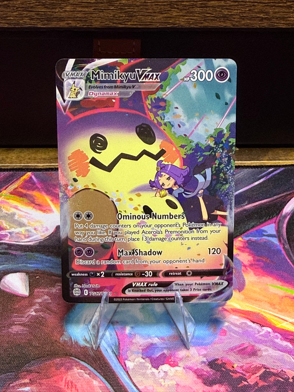 Mimikyu VMAX TG17/TG30 Trainer Gallery Pokémon Card | Brilliant Stars | Near Mint