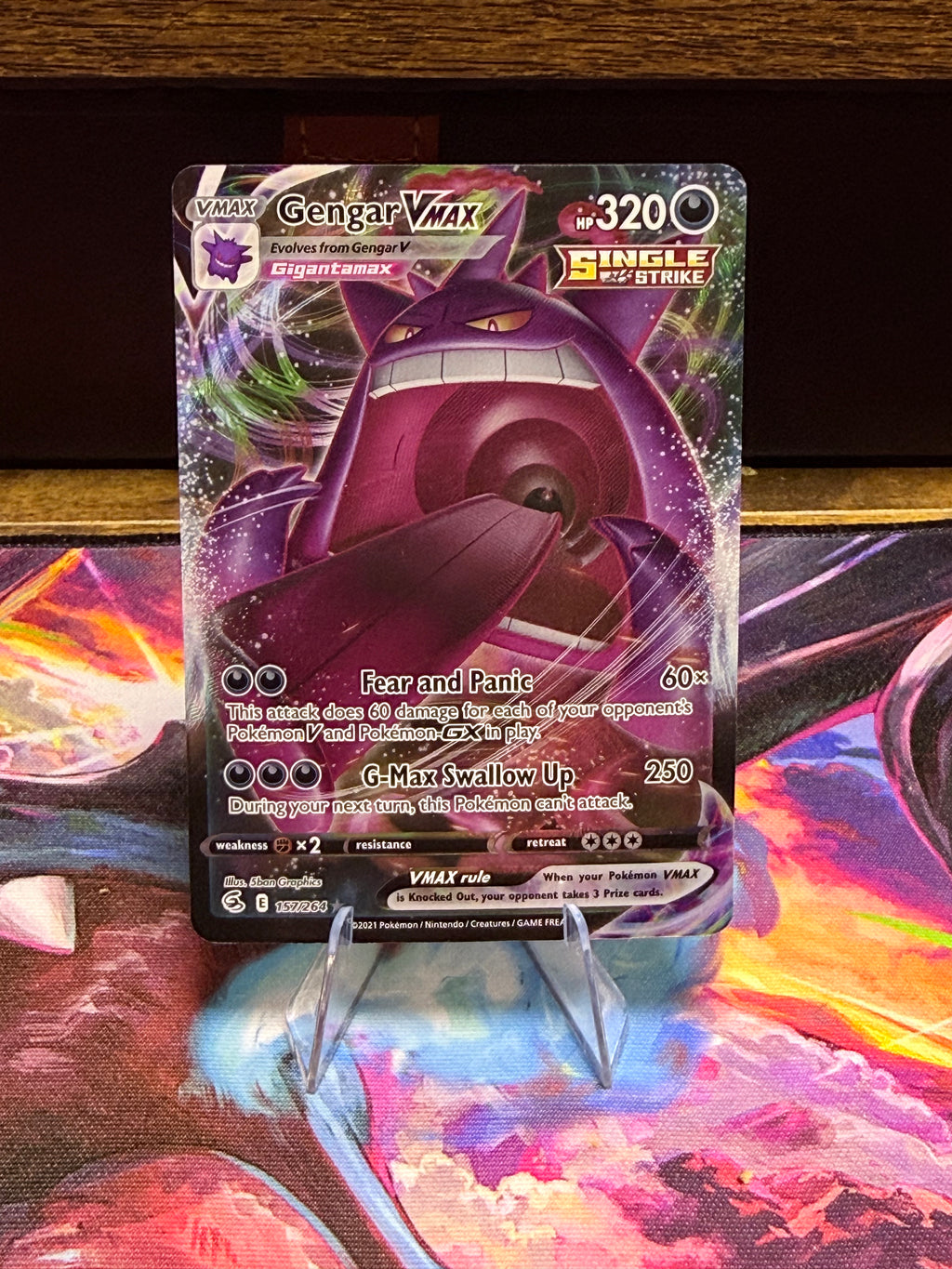 Gengar VMAX 157/264 Ultra Rare Pokémon Card | Fusion Strike | Near Mint