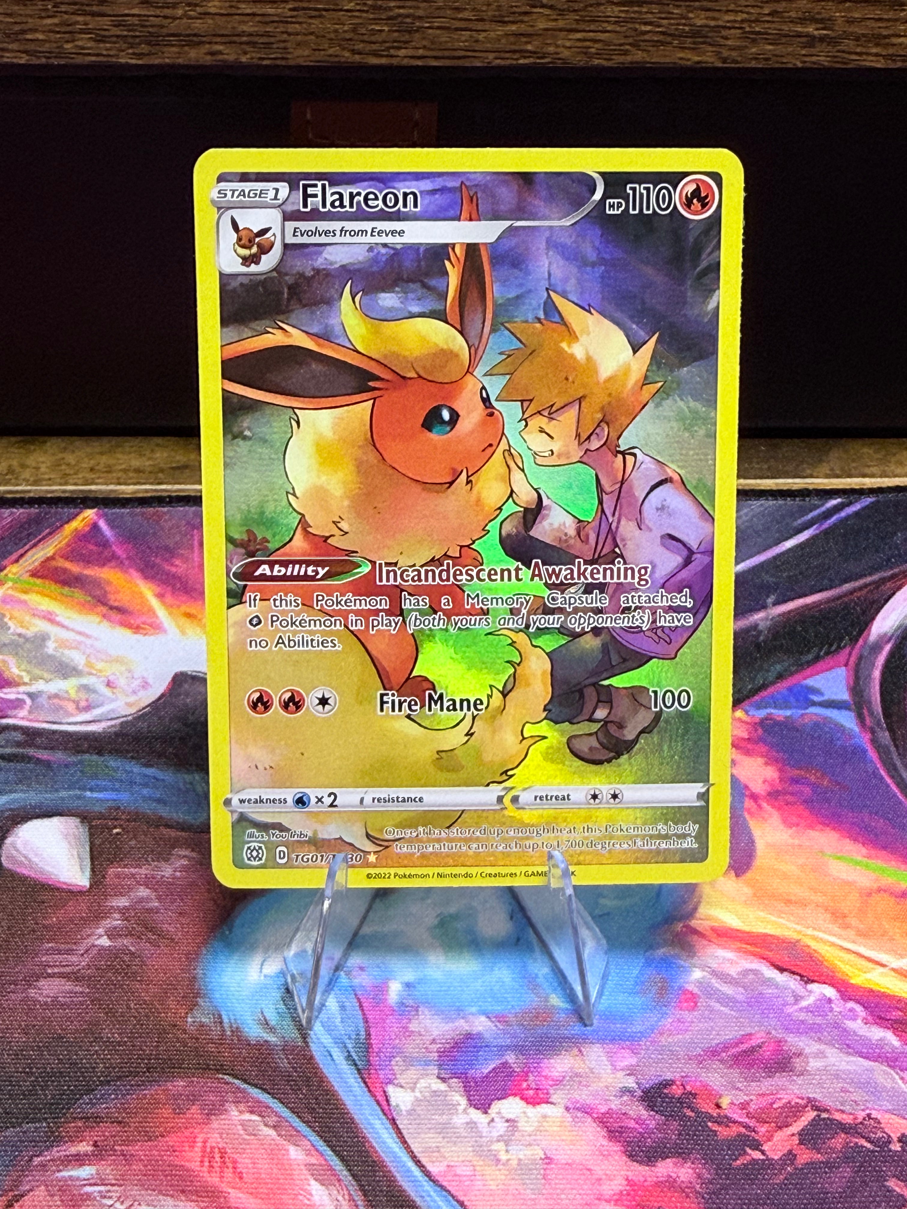 Flareon TG01/TG30 Trainer Gallery Pokémon Card | Brilliant Stars | Near Mint