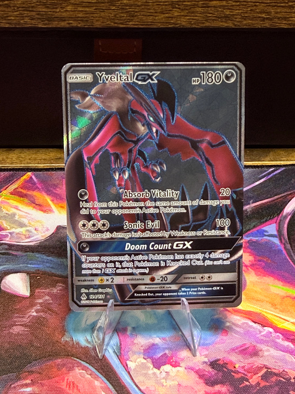 Yveltal GX 124/131 Full Art Pokémon Card | Forbidden Light | Near Mint