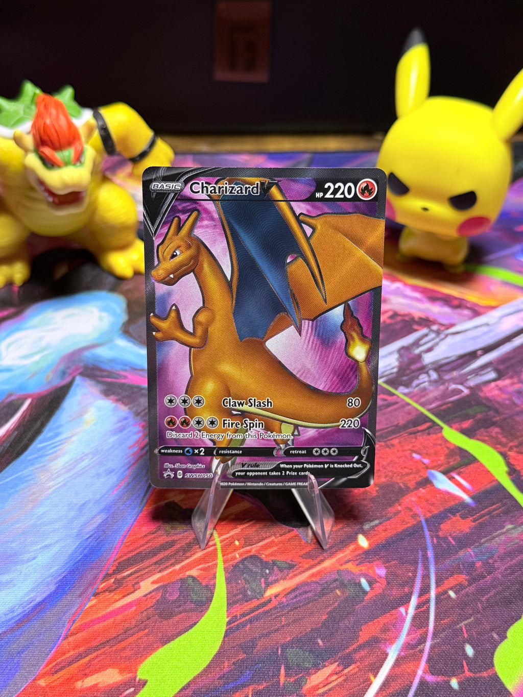 Charizard V SWSH050 | Sword & Shield Black Star Promo | Holo Pokémon Card | Near Mint