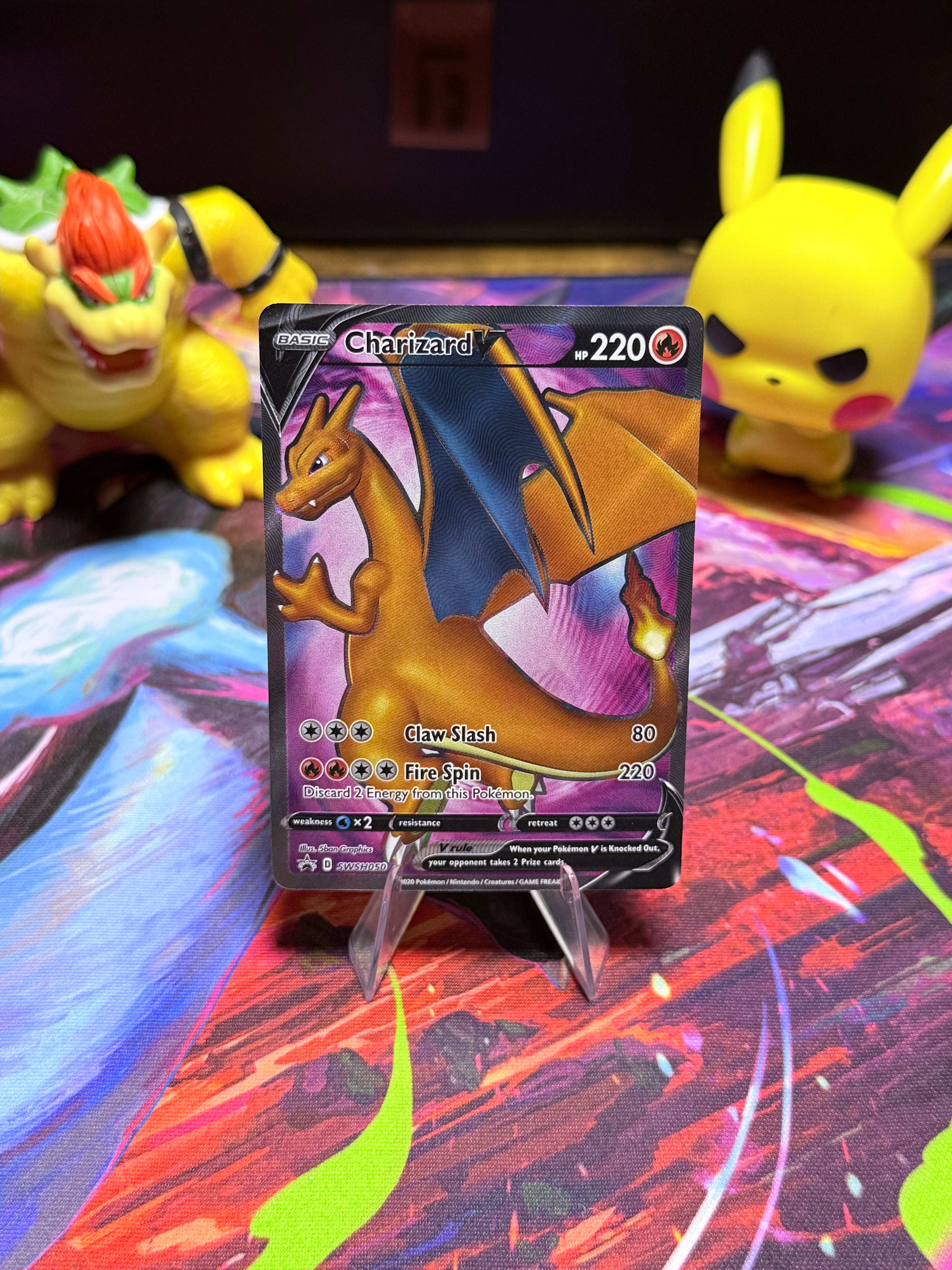 Charizard V SWSH050 | Sword & Shield Black Star Promo | Holo Pokémon Card | Near Mint