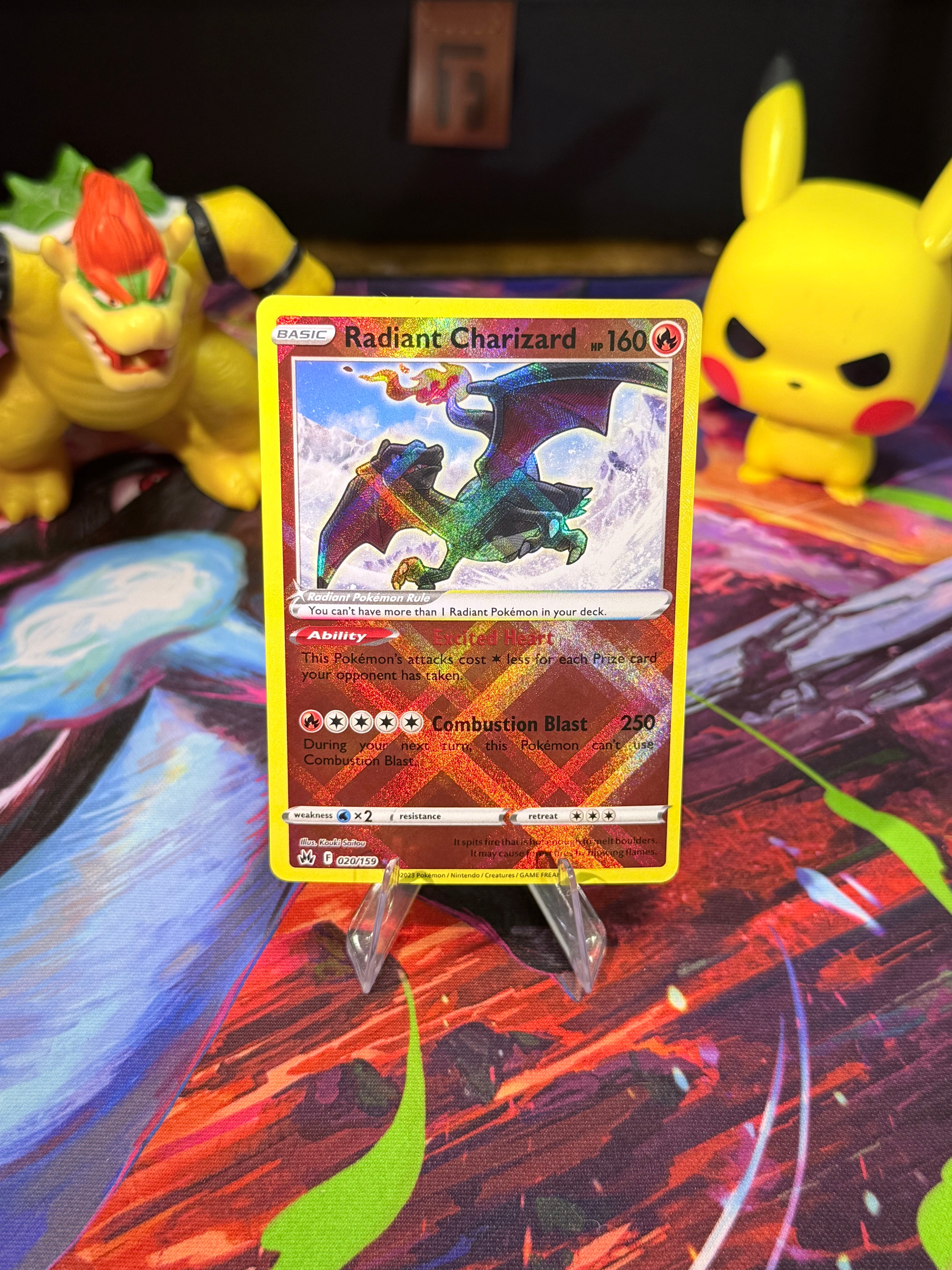 Radiant Charizard 020/159 | Crown Zenith Radiant Rare Holo Pokémon Card | Near Mint