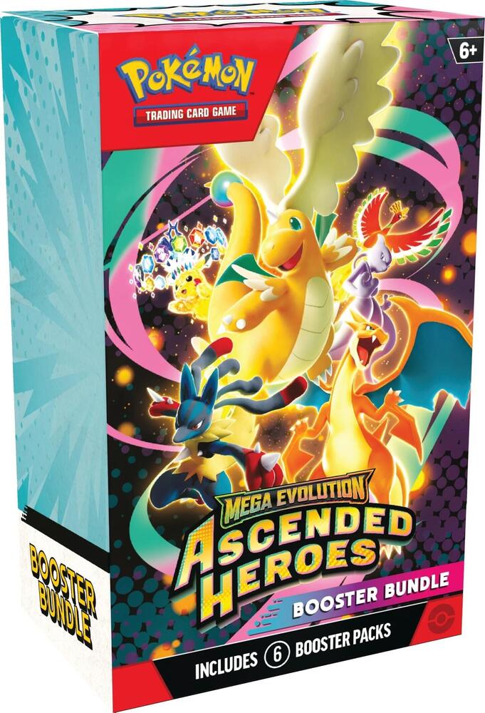 Pokémon TCG: Mega Evolution Ascended Heroes Booster Bundle (6 Packs)
