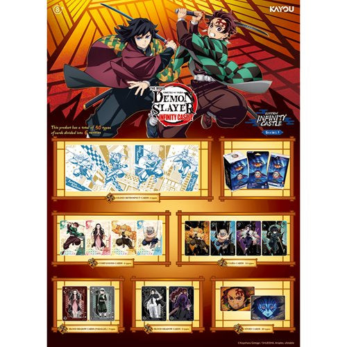 Demon Slayer: Kimetsu no Yaiba Infinity Castle Movie Edition 001 Collectible Trading Cards Display of 12 Packs